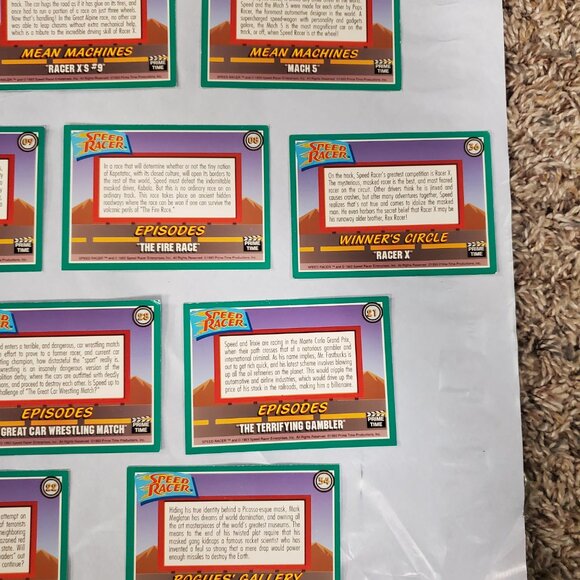 Trading Collector Cards - Speed Racer - Lot of 15 - 1993 - Picture 8 of 8